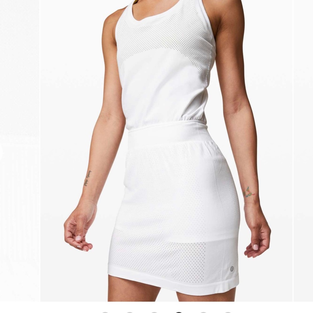 NEW Lululemon FLEX On Court Dress 8 WHITE NEW